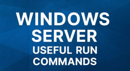 Windows Server Run Commands